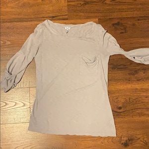 Basic gray 3/4 length